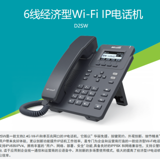 簡能D2SW WIFI型ip話機(jī)